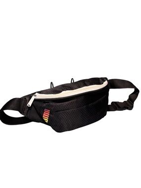 Puma Black Honeycomb Ripstop Hip Pack Iridescent Logo Waist Bag